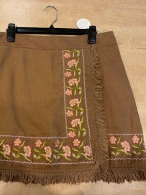 NWT Spartina 449 Octavia Skirt Jane Jardinere Embroidery Size 10